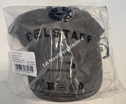 BELSTAFF PHOENIX PATCH COTTON BASEBALL CAP TRUE OLIVE ONE SIZE BNWT