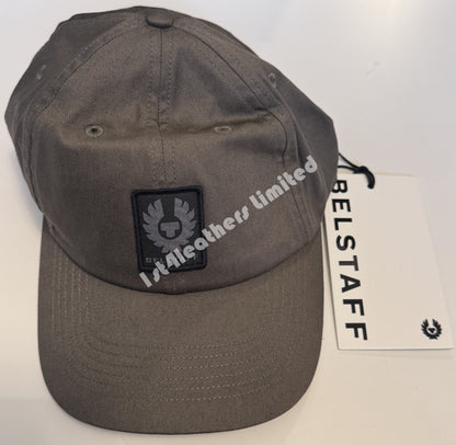 BELSTAFF PHOENIX PATCH COTTON BASEBALL CAP TRUE OLIVE ONE SIZE BNWT