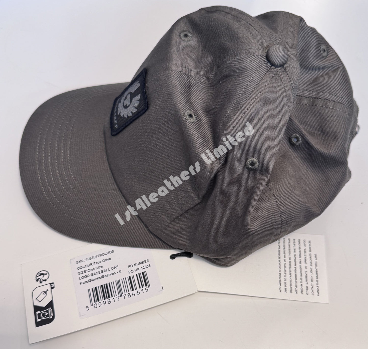 BELSTAFF PHOENIX PATCH COTTON BASEBALL CAP TRUE OLIVE ONE SIZE BNWT