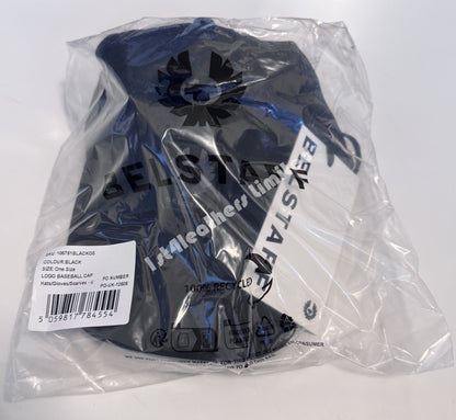 BELSTAFF PHOENIX PATCH COTTON BASEBALL CAP BLACK ONE SIZE BNWT