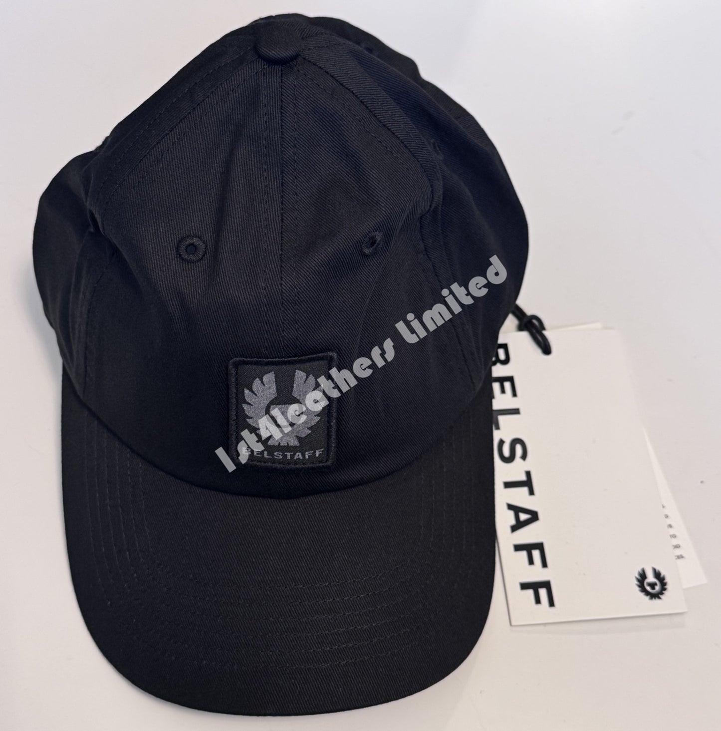 BELSTAFF PHOENIX PATCH COTTON BASEBALL CAP BLACK ONE SIZE BNWT