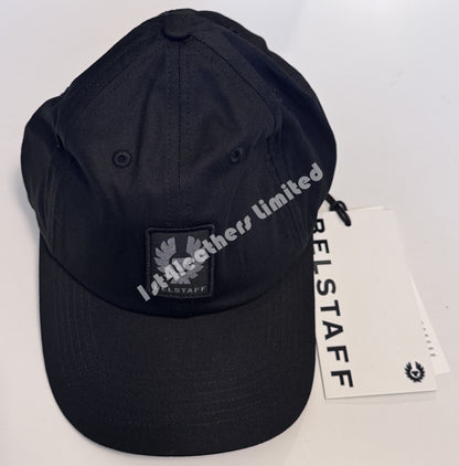 BELSTAFF PHOENIX PATCH COTTON BASEBALL CAP BLACK ONE SIZE BNWT