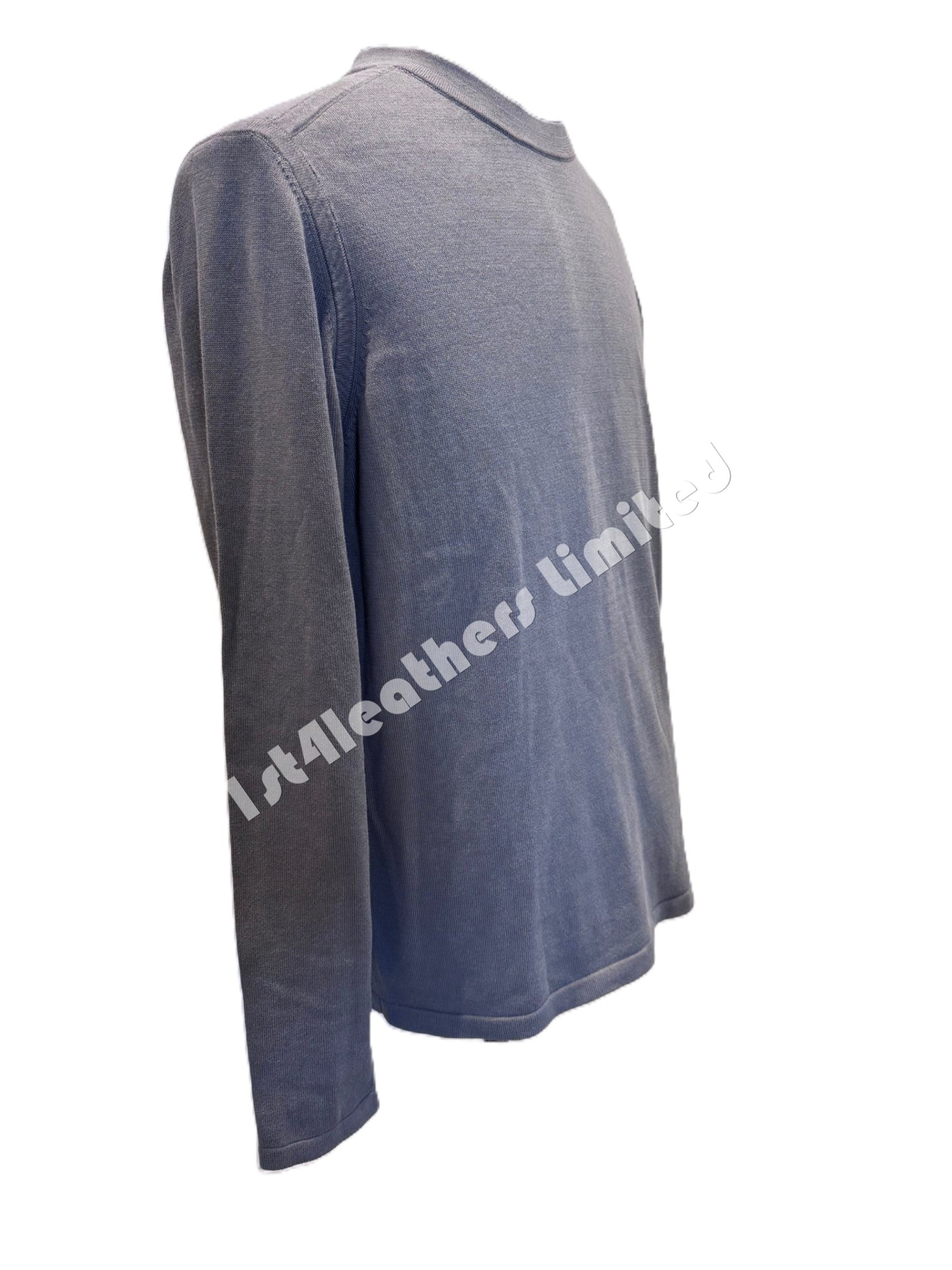 BELSTAFF CURVE CREW NECK COTTON JUMPER GRANITE GREY RRP £150 BNWT