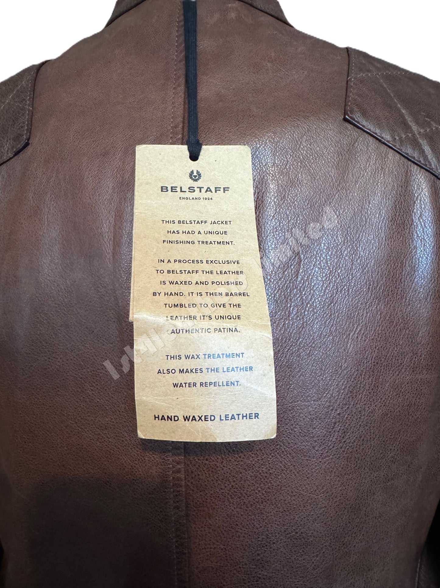 BELSTAFF OUTLAW HAND WAX CALF LEATHER JACKET SADDLE BROWN UK38 M RRP £1295 BNWT