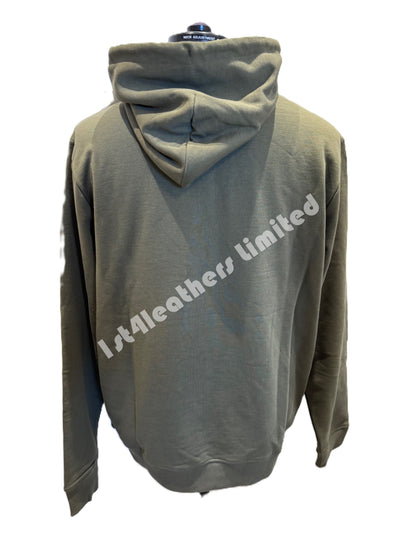 BELSTAFF NORTHVIEW COTTON FLEECE HOODIE SWEATSHIRT TRUE OLIVE RRP £150 BNWT