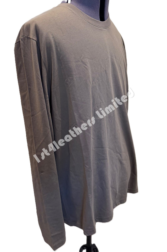 BELSTAFF THOM LONG SLEEVE COTTON T-SHIRT CLAY BROWN 2XL RRP £75 BNWT