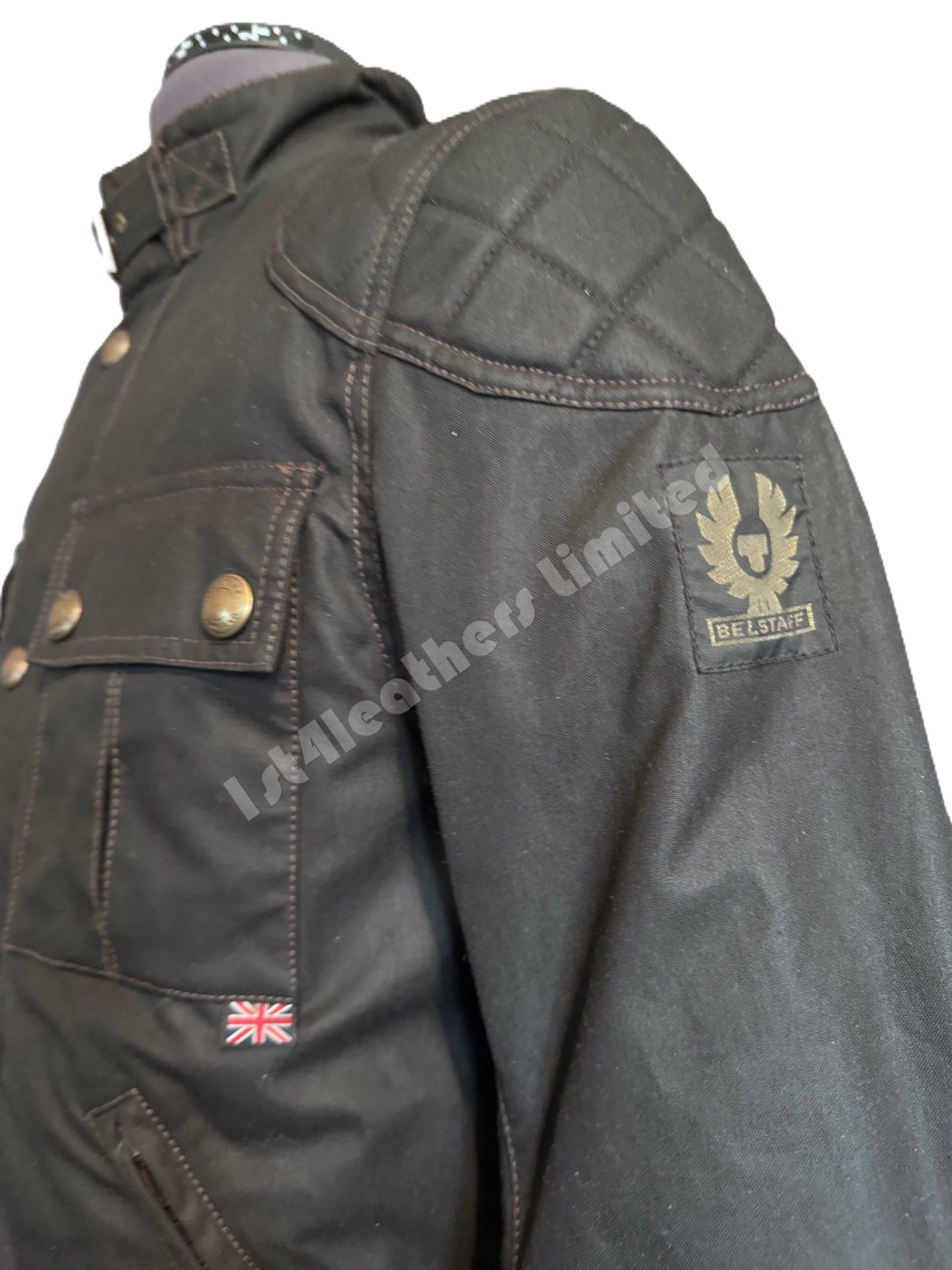 BELSTAFF BROOKLANDS (2015 MODEL) MOTORBIKE JACKET BLACK UK36 S RRP £495 BNWT