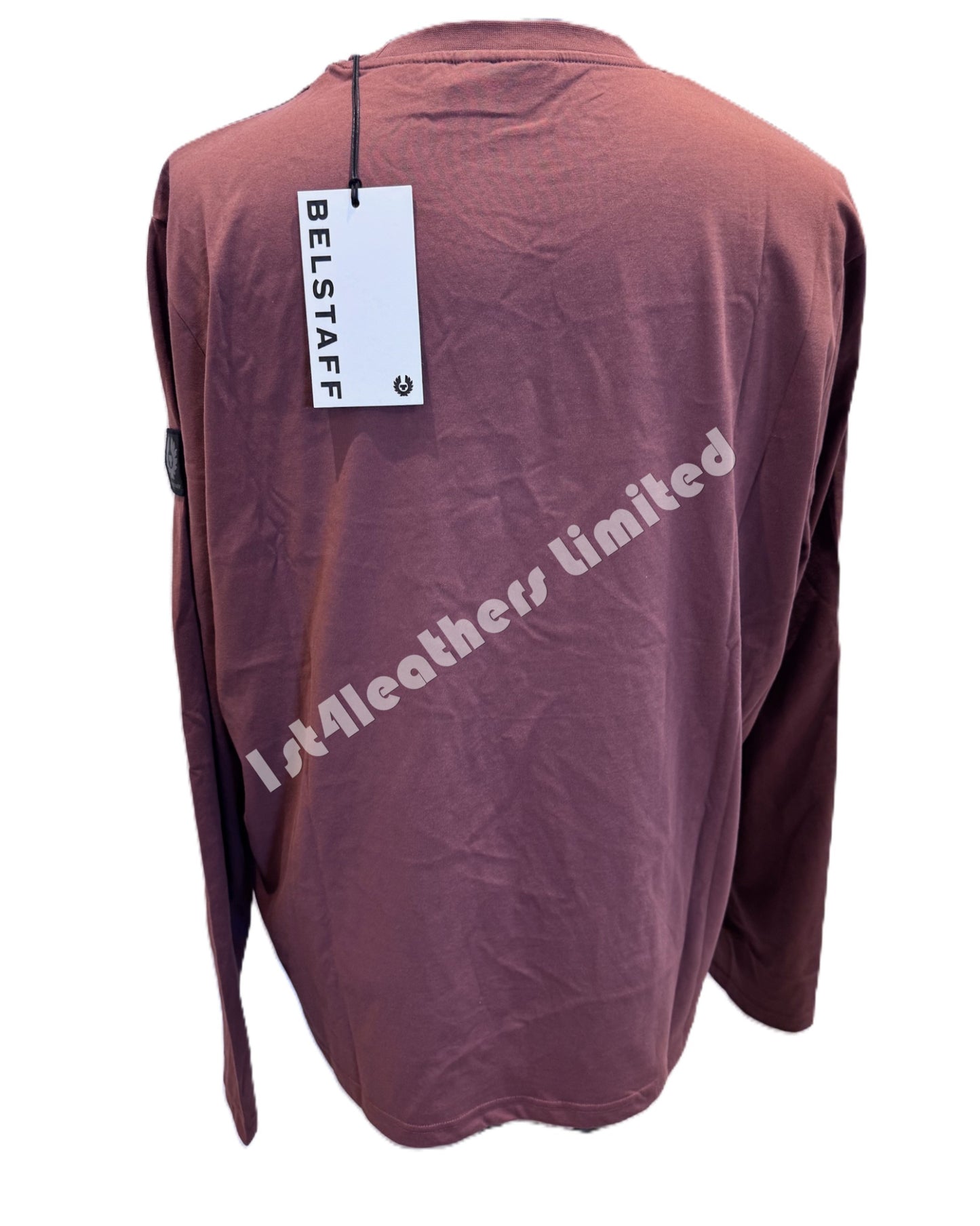BELSTAFF THOM LONG SLEEVE COTTON T-SHIRT DEEP COPPER 3XL RRP £75 BNWT