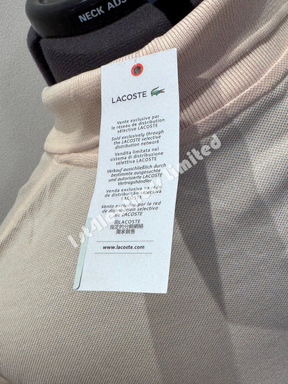 LACOSTE CLASSIC L1212 PIQUE COTTON POLO SHIRT PALE ROSE PINK RRP £95 NEW