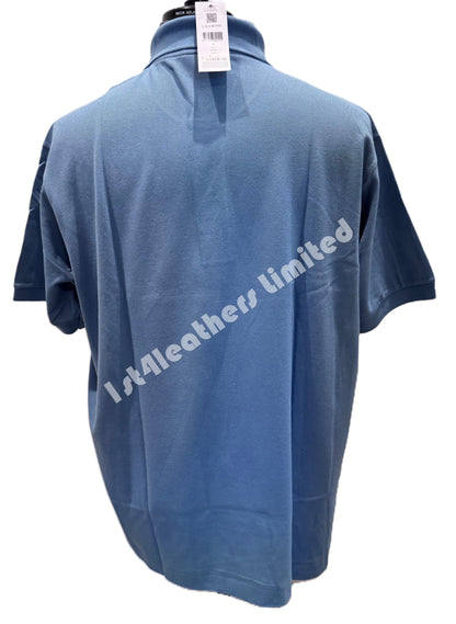 LACOSTE CLASSIC L1212 PIQUE COTTON POLO SHIRT BLUE HD9 (7) 2XL RRP £95 NEW