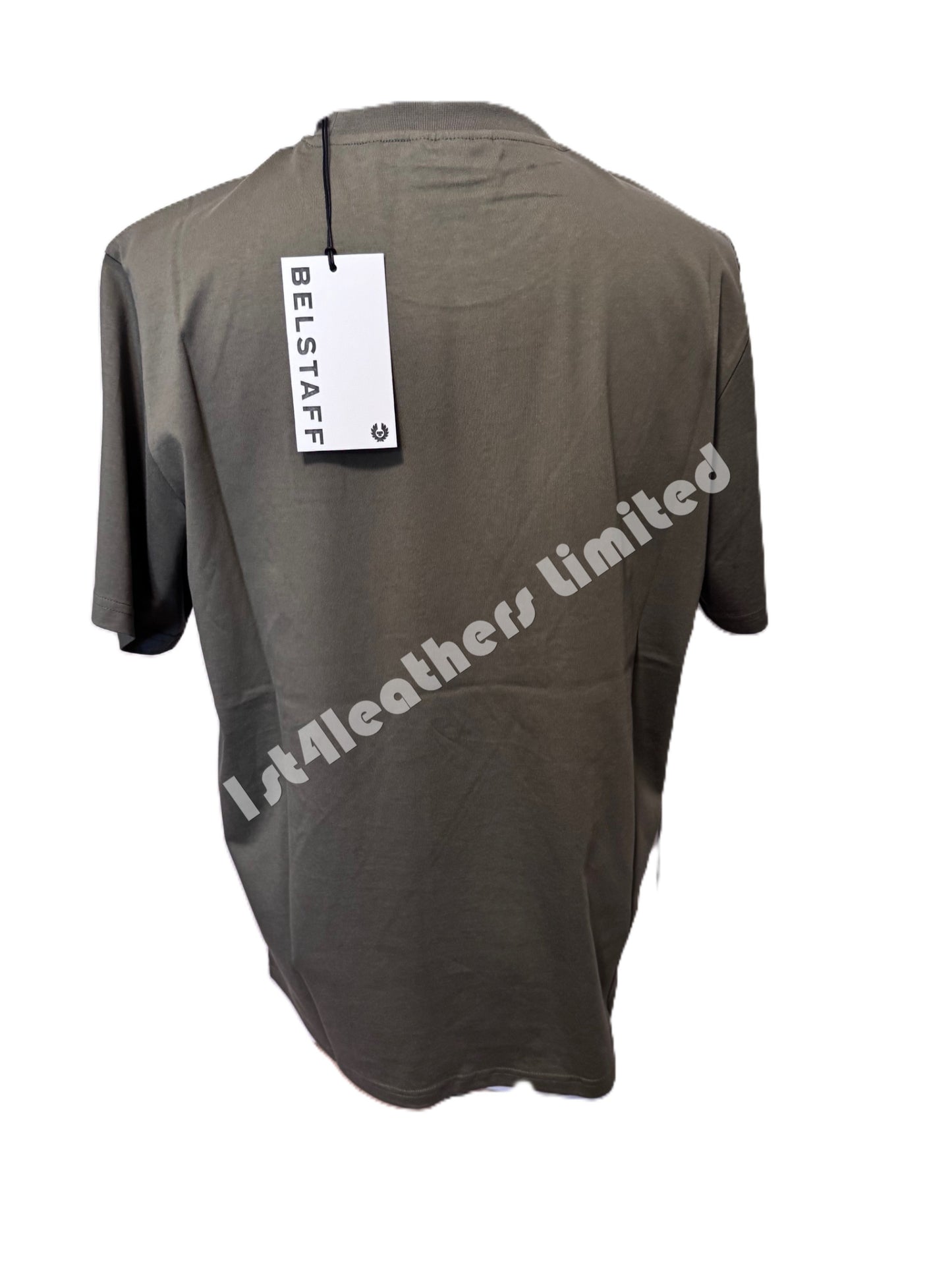 BELSTAFF MONKFORD PHOENIX PATCH T-SHIRT TRUE OLIVE GREEN RRP £60 BNWT