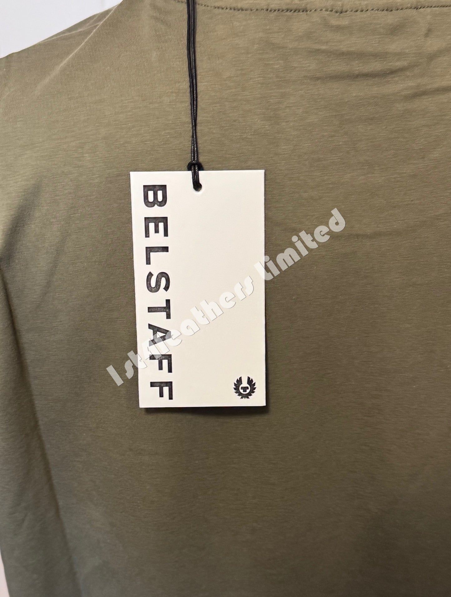 BELSTAFF MONKFORD PHOENIX PATCH T-SHIRT TRUE OLIVE GREEN RRP £60 BNWT