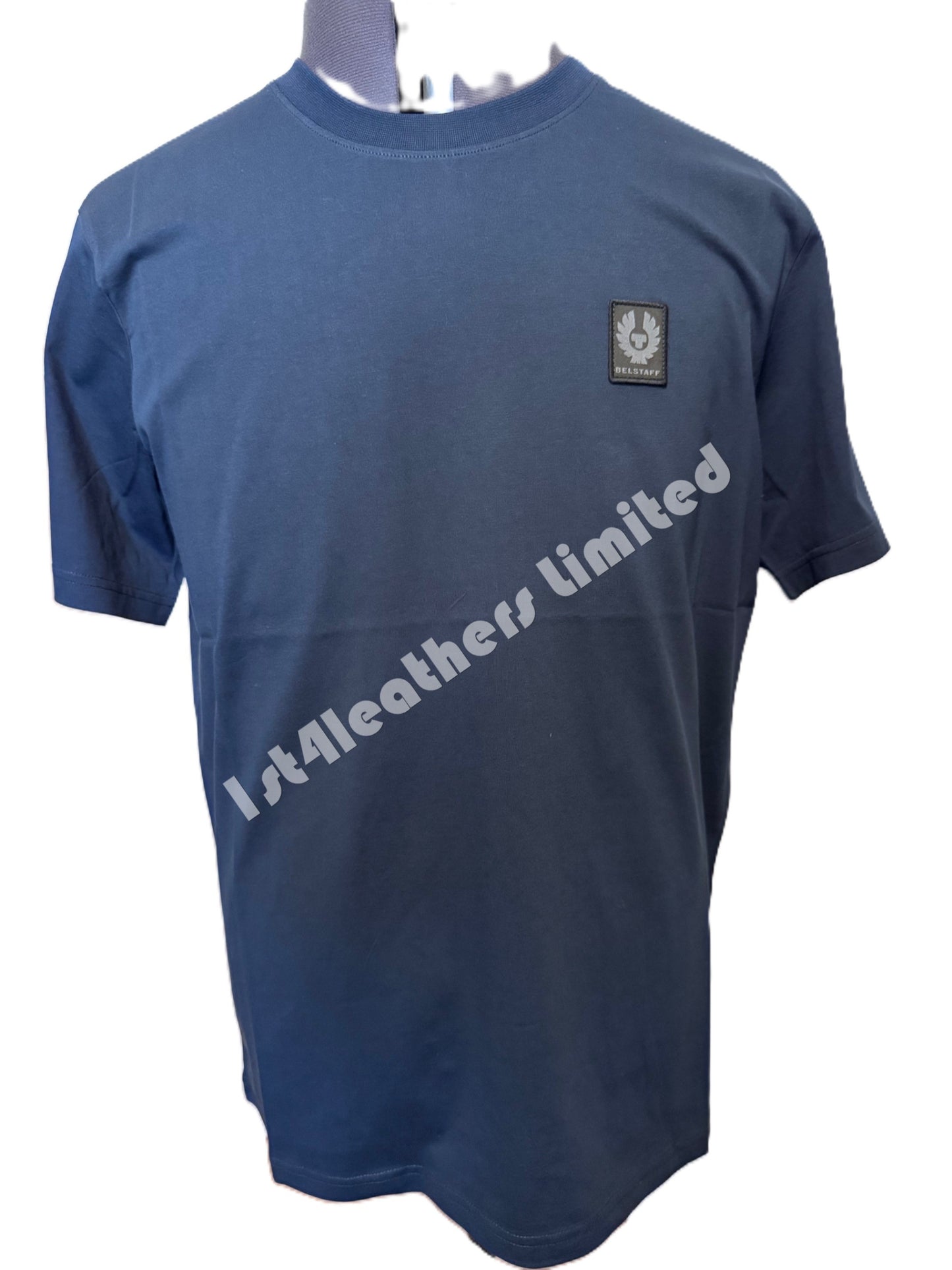 BELSTAFF MONKFORD PHOENIX PATCH T-SHIRT DEEP NAVY BLUE RRP £60 BNWT