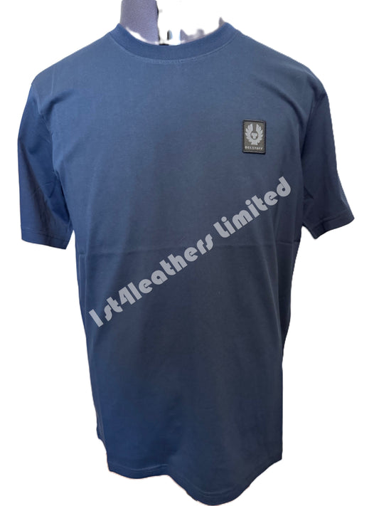 BELSTAFF MONKFORD PHOENIX PATCH T-SHIRT DEEP NAVY BLUE RRP £60 BNWT