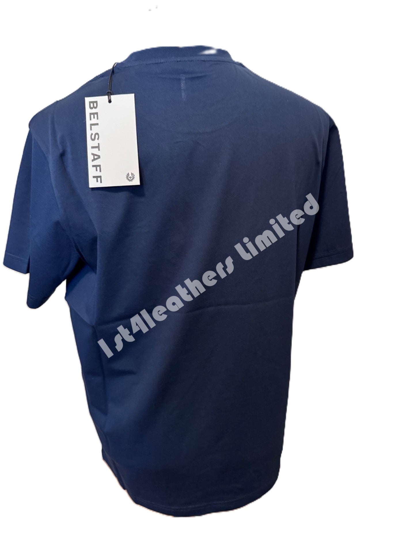 BELSTAFF MONKFORD PHOENIX PATCH T-SHIRT DEEP NAVY BLUE RRP £60 BNWT