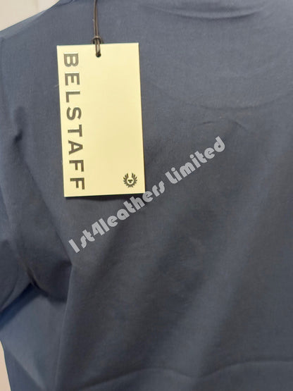 BELSTAFF MONKFORD PHOENIX PATCH T-SHIRT DEEP NAVY BLUE RRP £60 BNWT