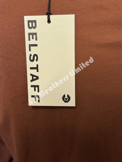 BELSTAFF MONKFORD PHOENIX PATCH LONG SLEEVE T-SHIRT DEEP COPPER RRP£75 NEW