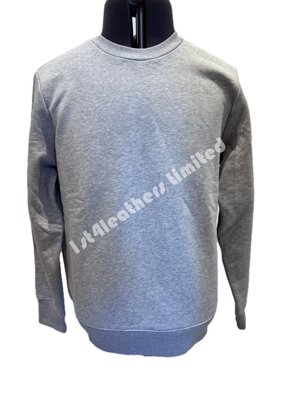 PARAJUMPERS K2 CREW NECK COTTON FLEECE SWEATSHIRT GREY MELANGE RRP £160 BNWT