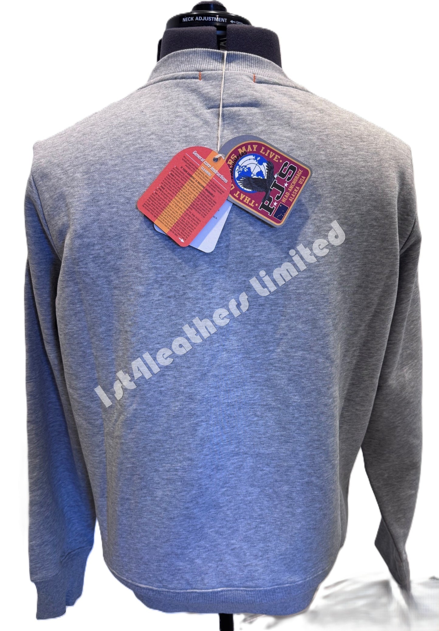 PARAJUMPERS K2 CREW NECK COTTON FLEECE SWEATSHIRT GREY MELANGE RRP £160 BNWT