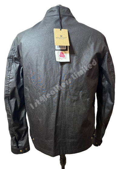 BELSTAFF WALKHAM WAX COTTON BIKER JACKET BLACK RRP £375 BNWT