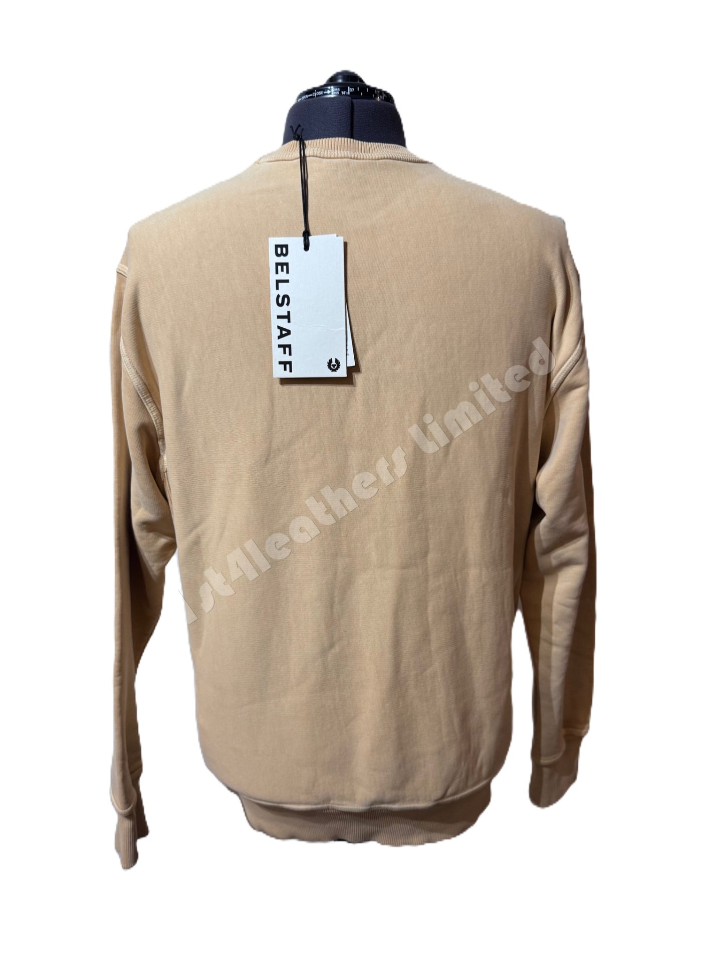 BELSTAFF MINERAL OUTLINER COTTON SWEATSHIRT PEACH OVERSIZED MEDIUM RRP £175 BNWT