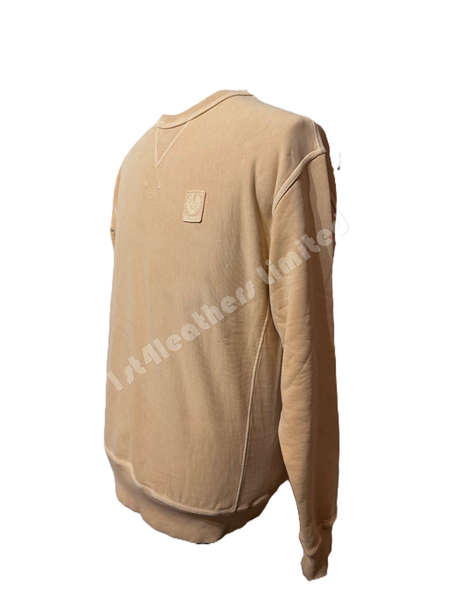 BELSTAFF MINERAL OUTLINER COTTON SWEATSHIRT PEACH OVERSIZED MEDIUM RRP £175 BNWT