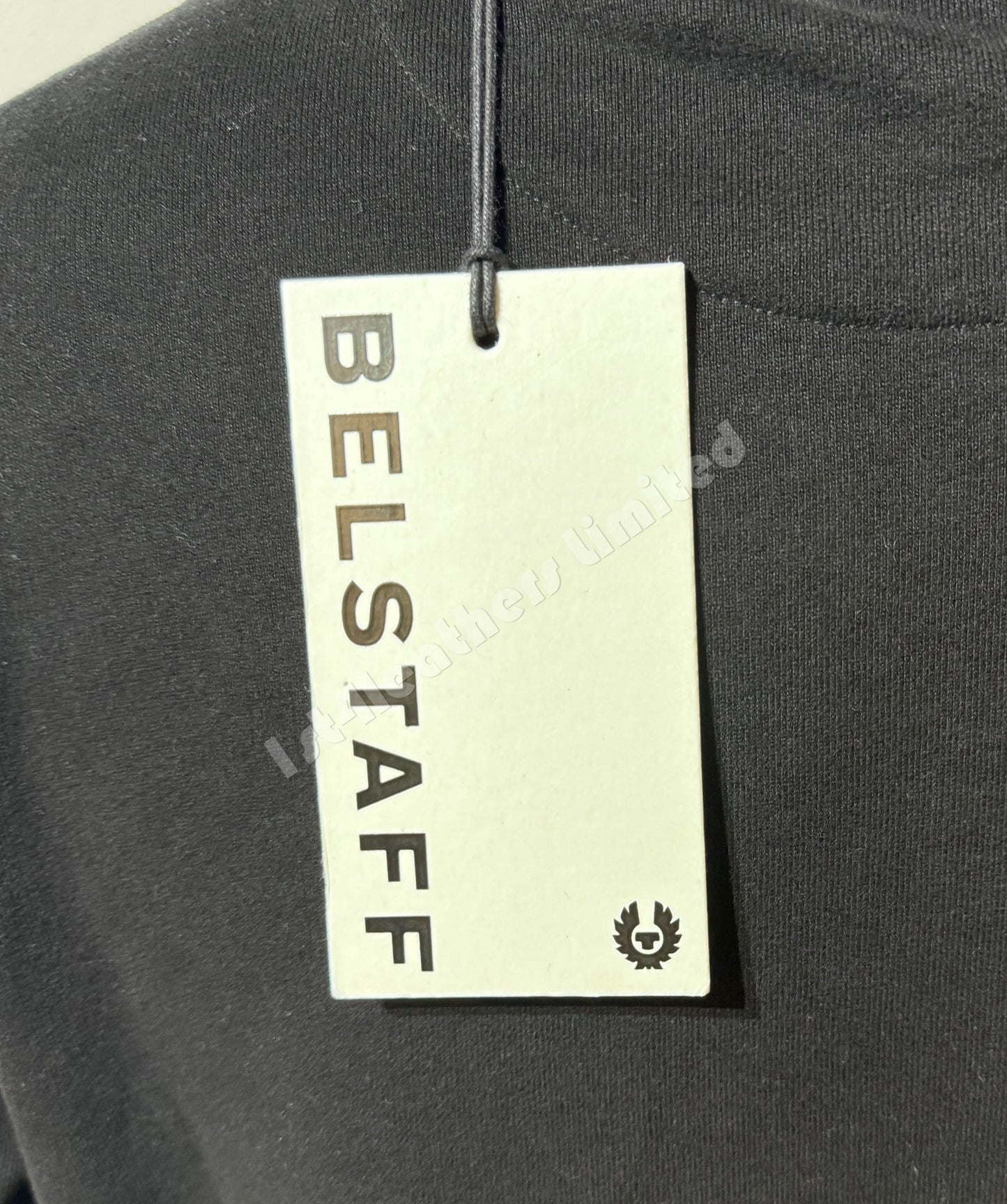 BELSTAFF SIGNATURE CREW NECK COTTON SWEATSHIRT BLACK/OFF WHITE 2XL RRP £135 BNWT