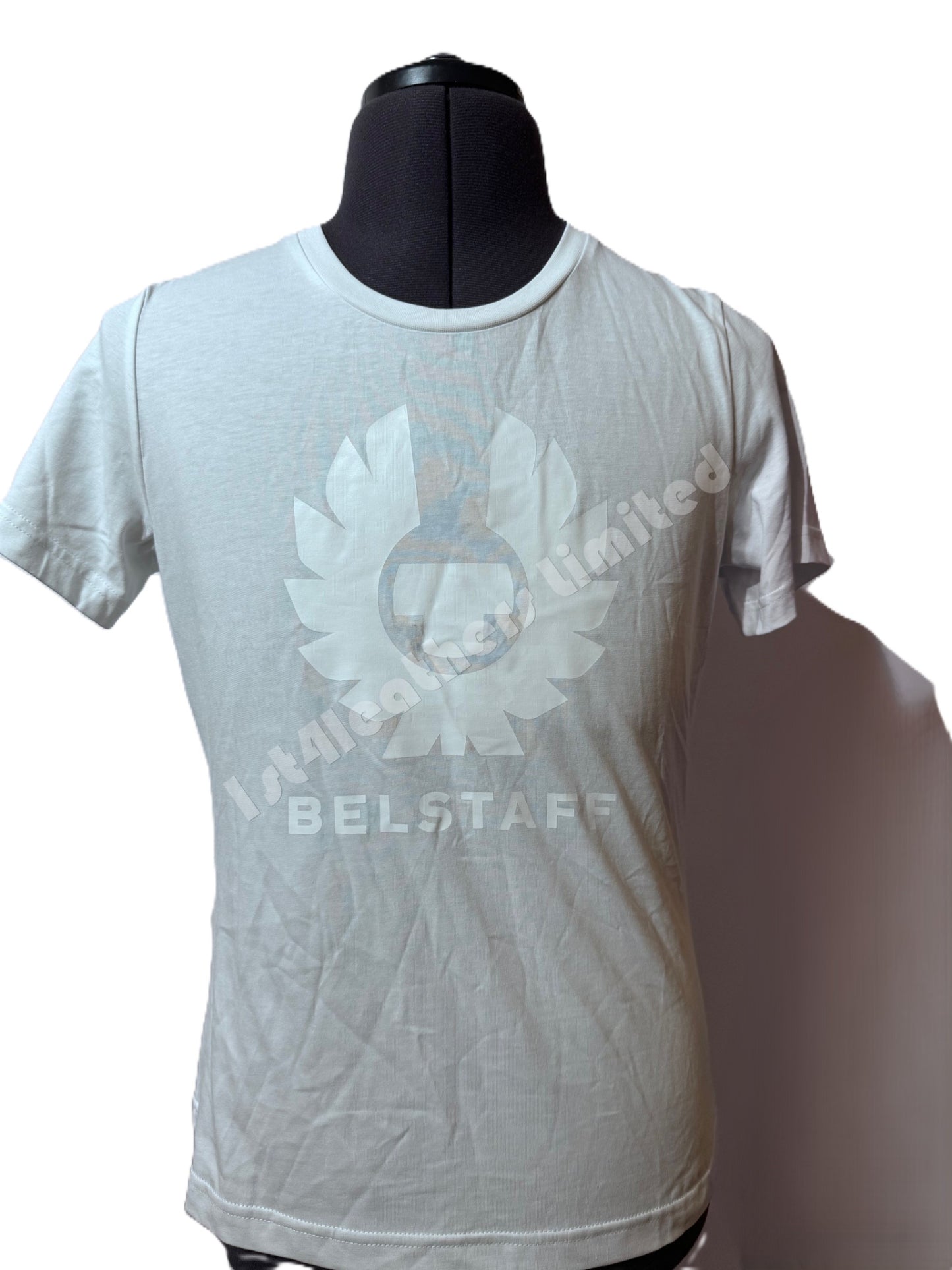 BELSTAFF LADIES MOON PHOENIX WHITE COTTON GLOSS PRINT T-SHIRT LARGE RRP £75 BNWT