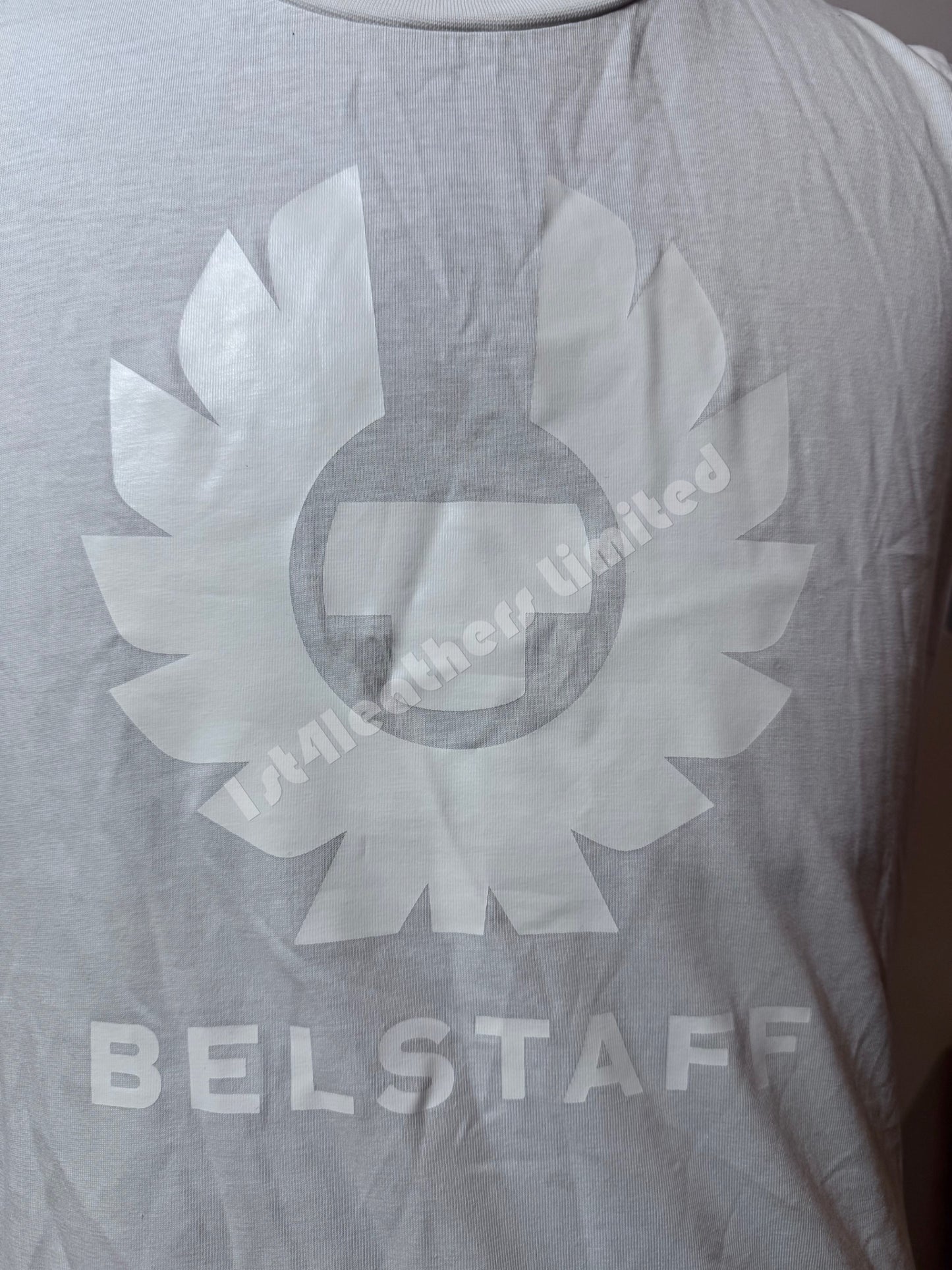 BELSTAFF LADIES MOON PHOENIX WHITE COTTON GLOSS PRINT T-SHIRT LARGE RRP £75 BNWT