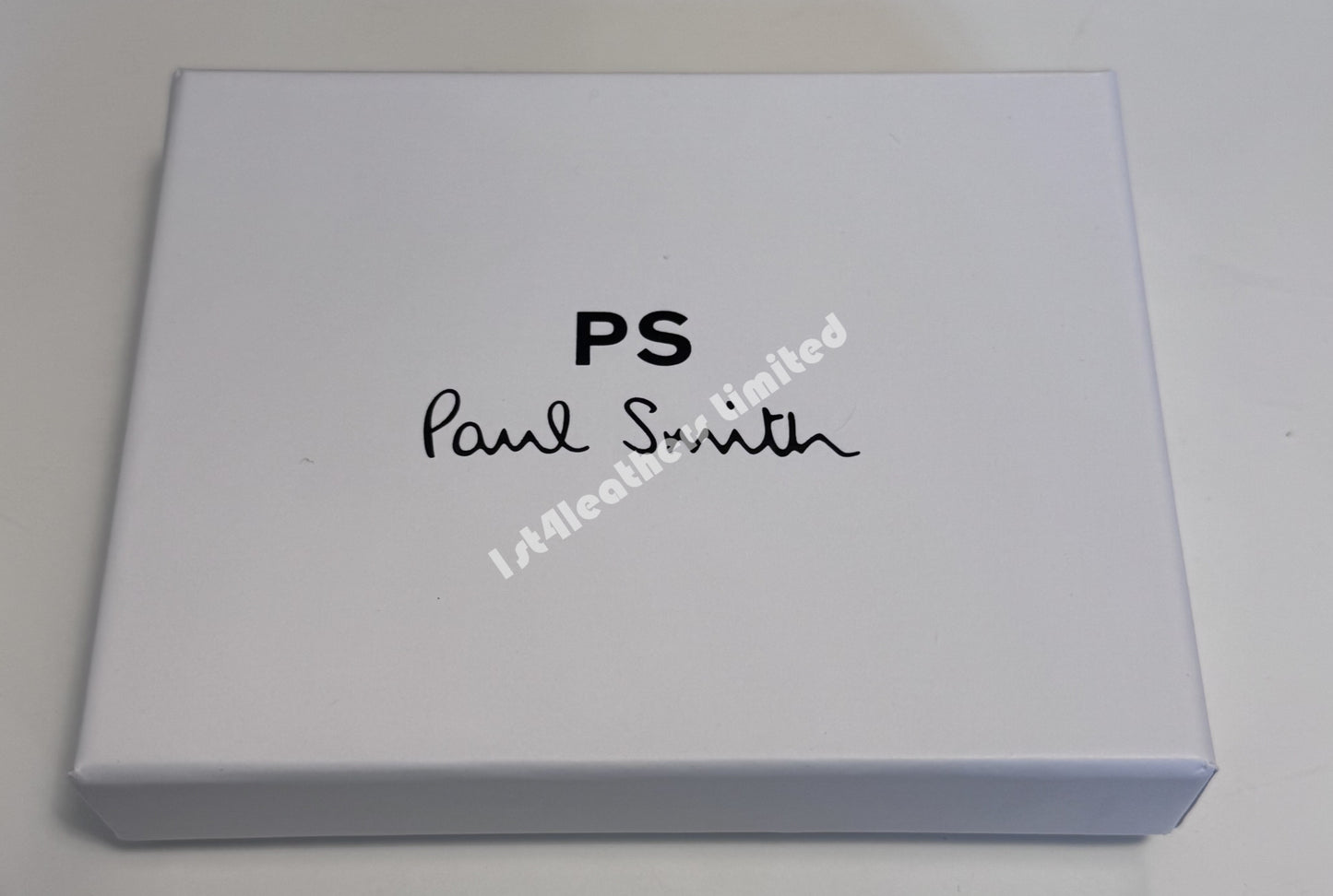 PAUL SMITH PS LEATHER CARD HOLDER WALLET NAVY BLUE RRP £85 BNWT & BOX