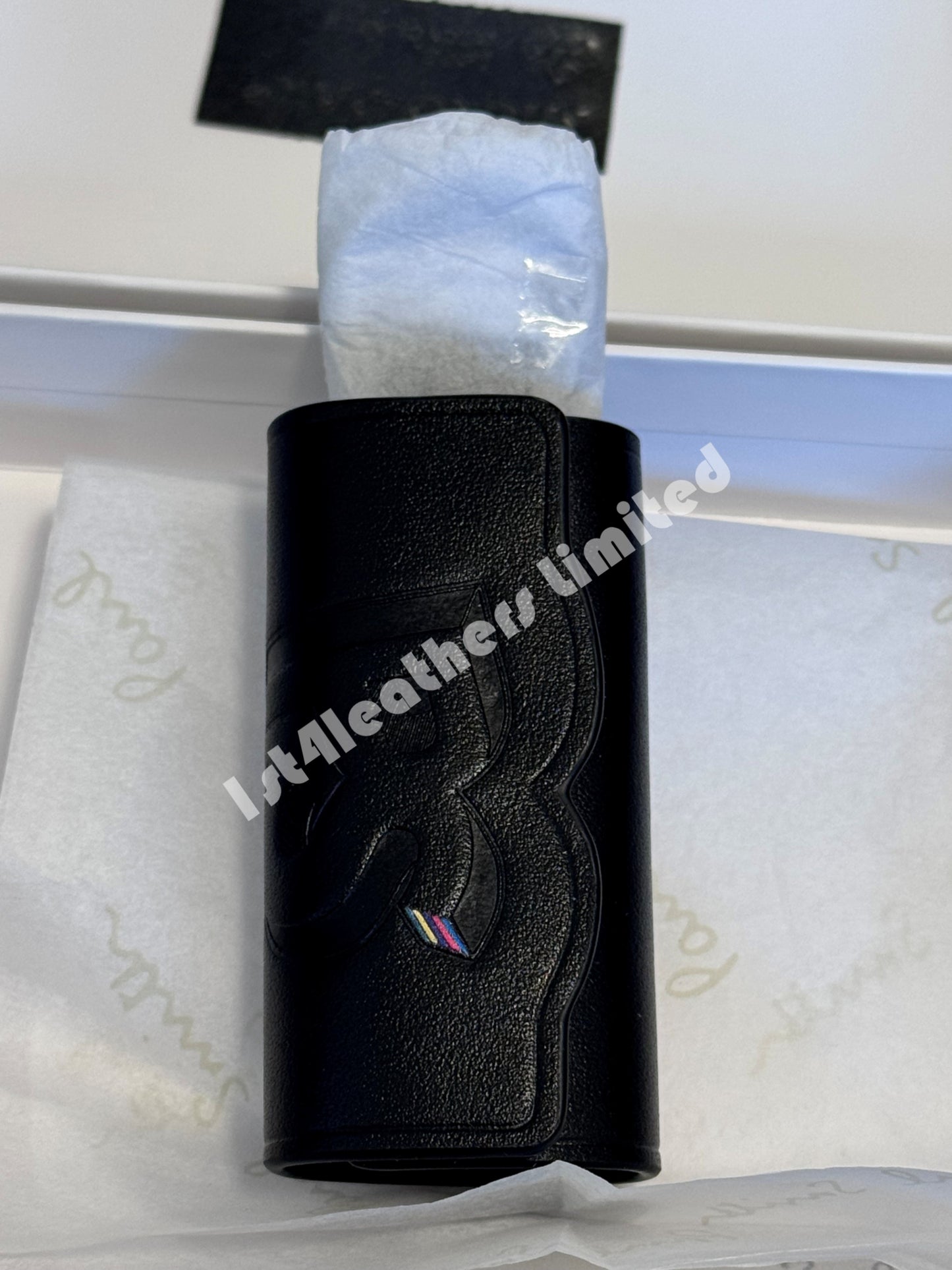 PAUL SMITH PS LEATHER KEY HOLDER WALLET KEYRING BLACK RRP £89 NEW IN BOX