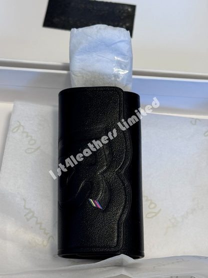 PAUL SMITH PS LEATHER KEY HOLDER WALLET KEYRING BLACK RRP £89 NEW IN BOX
