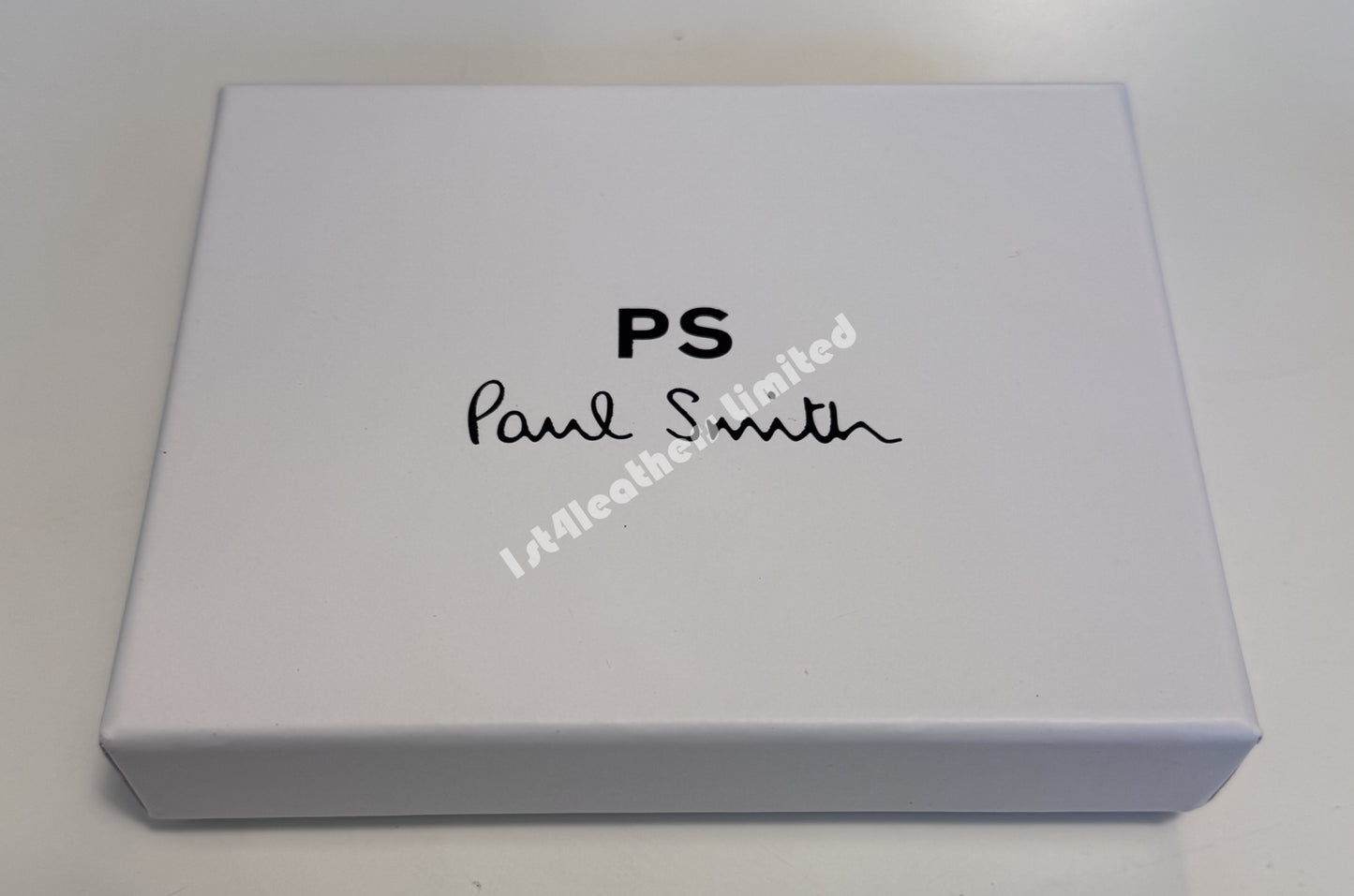 PAUL SMITH PS LEATHER BI-FOLD COIN POUCH WALLET NAVY BLUE RRP £130 NEW IN BOX
