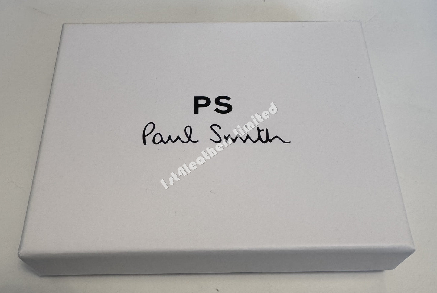 PAUL SMITH PS LEATHER BI-FOLD SHADOW ZEBRA WALLET BLACK RRP £125 NEW IN BOX
