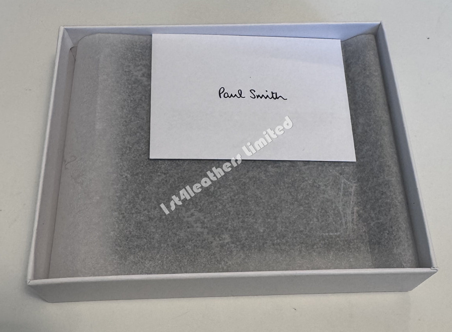 PAUL SMITH PS LEATHER BI-FOLD SHADOW ZEBRA WALLET BLACK RRP £125 NEW IN BOX