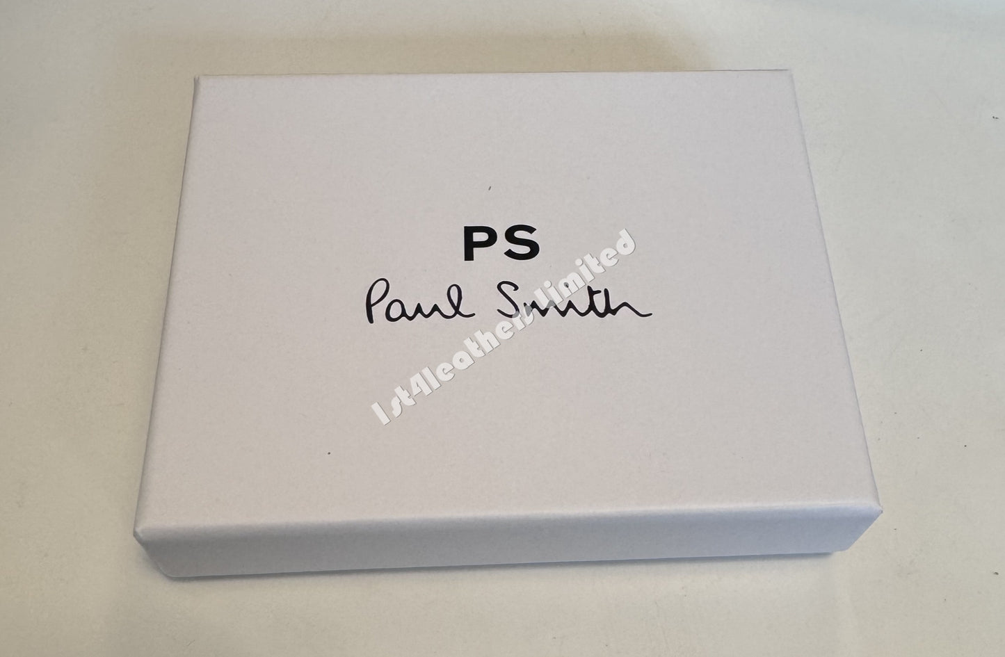 PAUL SMITH PS LEATHER BI-FOLD SPORTS STRIPE WALLET BLACK RRP £130 NEW IN BOX