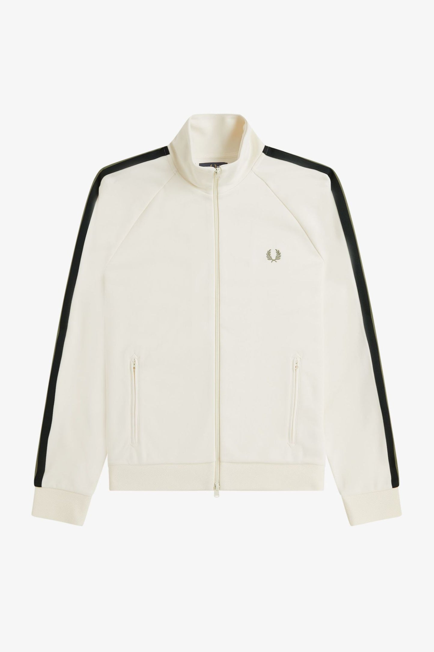 FRED PERRY TWO COLOUR TAPE TRACK JACKET CREAM 2XL RRP £130 BNWT