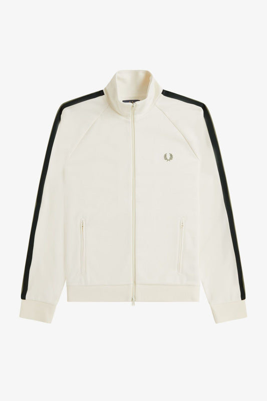 FRED PERRY TWO COLOUR TAPE TRACK JACKET CREAM 2XL RRP £130 BNWT