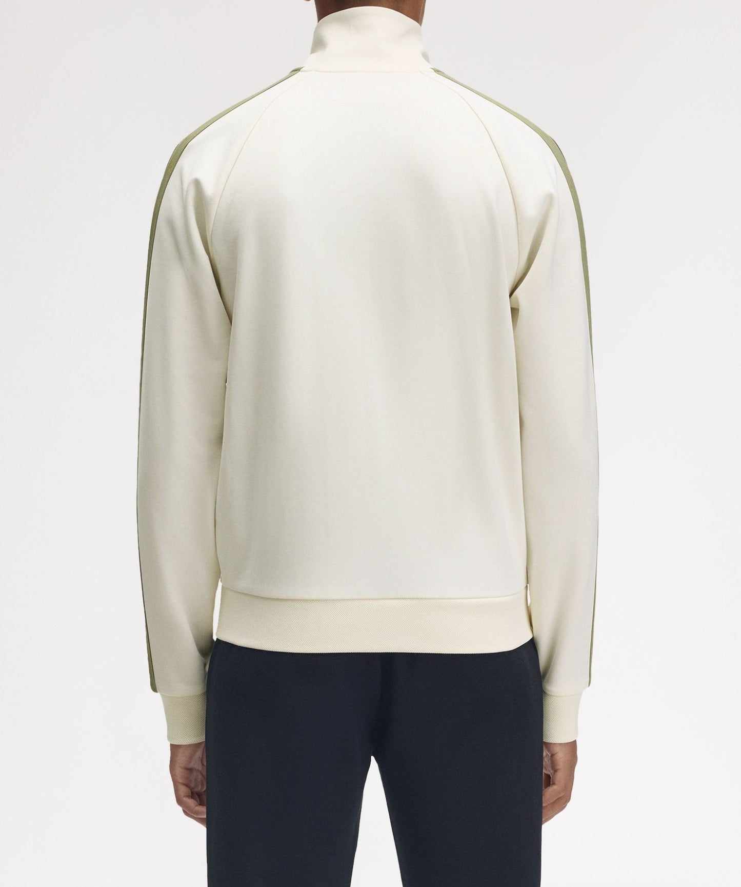FRED PERRY TWO COLOUR TAPE TRACK JACKET CREAM 2XL RRP £130 BNWT