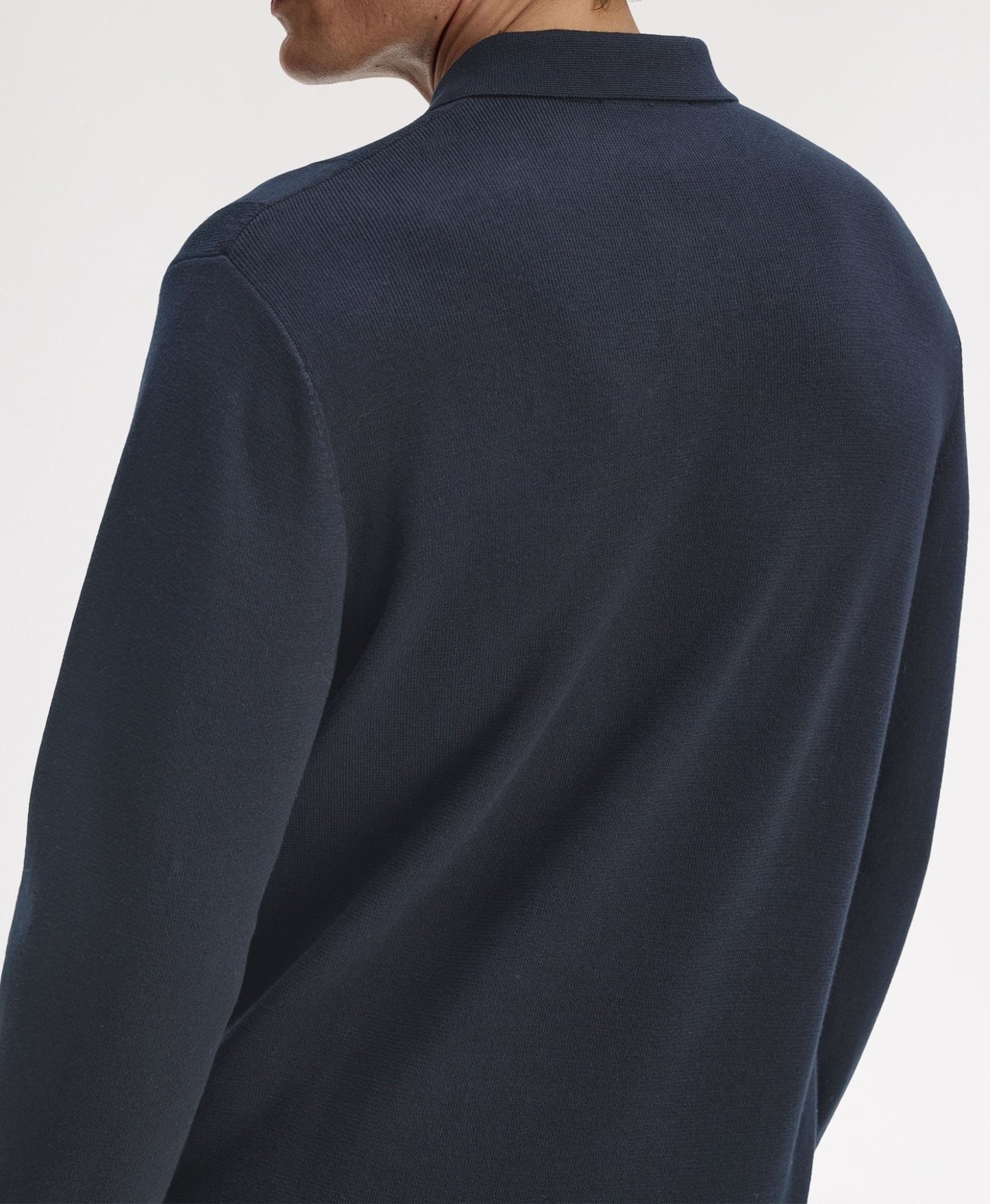 FRED PERRY TONAL STRIPE KNIT POLO JUMPER NAVY XL RRP £150 BNWT