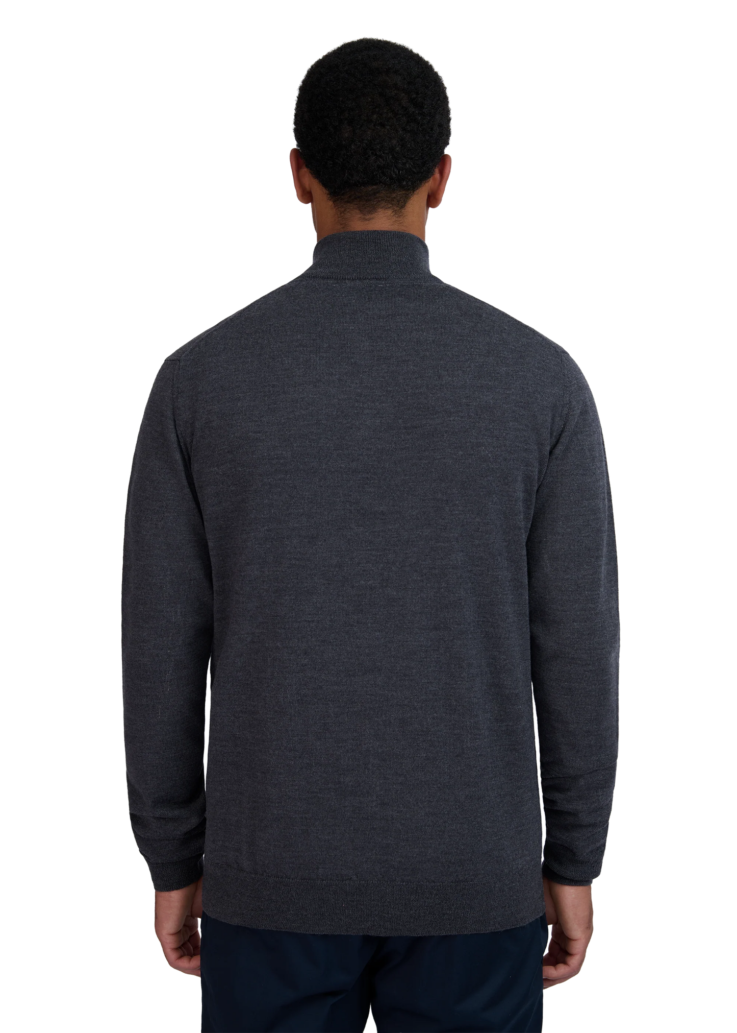 SANDBANKS FINE GAUGE QUARTER ZIP BADGE LOGO JUMPER GREY 4XL RRP £175 BNWT