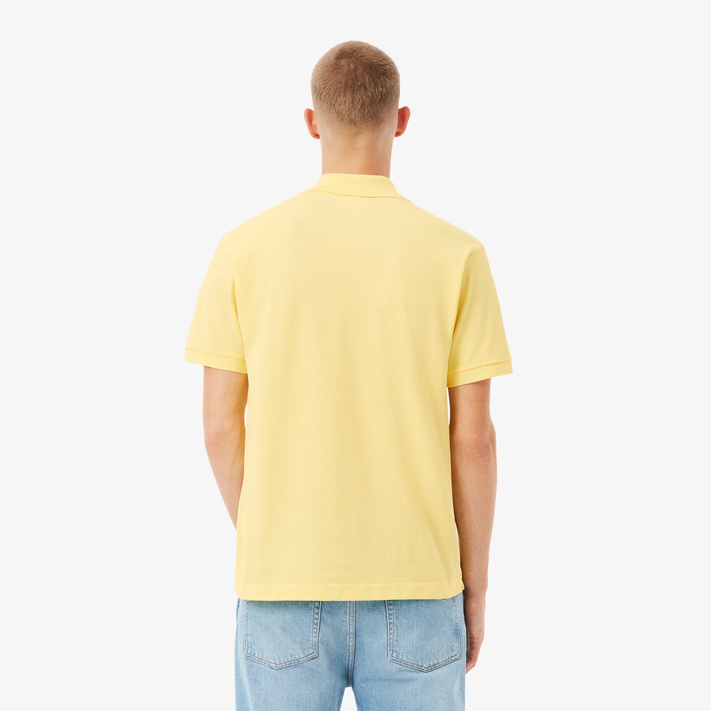 LACOSTE CLASSIC FIT PIQUE COTTON POLO SHIRT YELLOW 5XL RRP £95 BNWT
