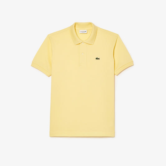 LACOSTE CLASSIC FIT PIQUE COTTON POLO SHIRT YELLOW 5XL RRP £95 BNWT