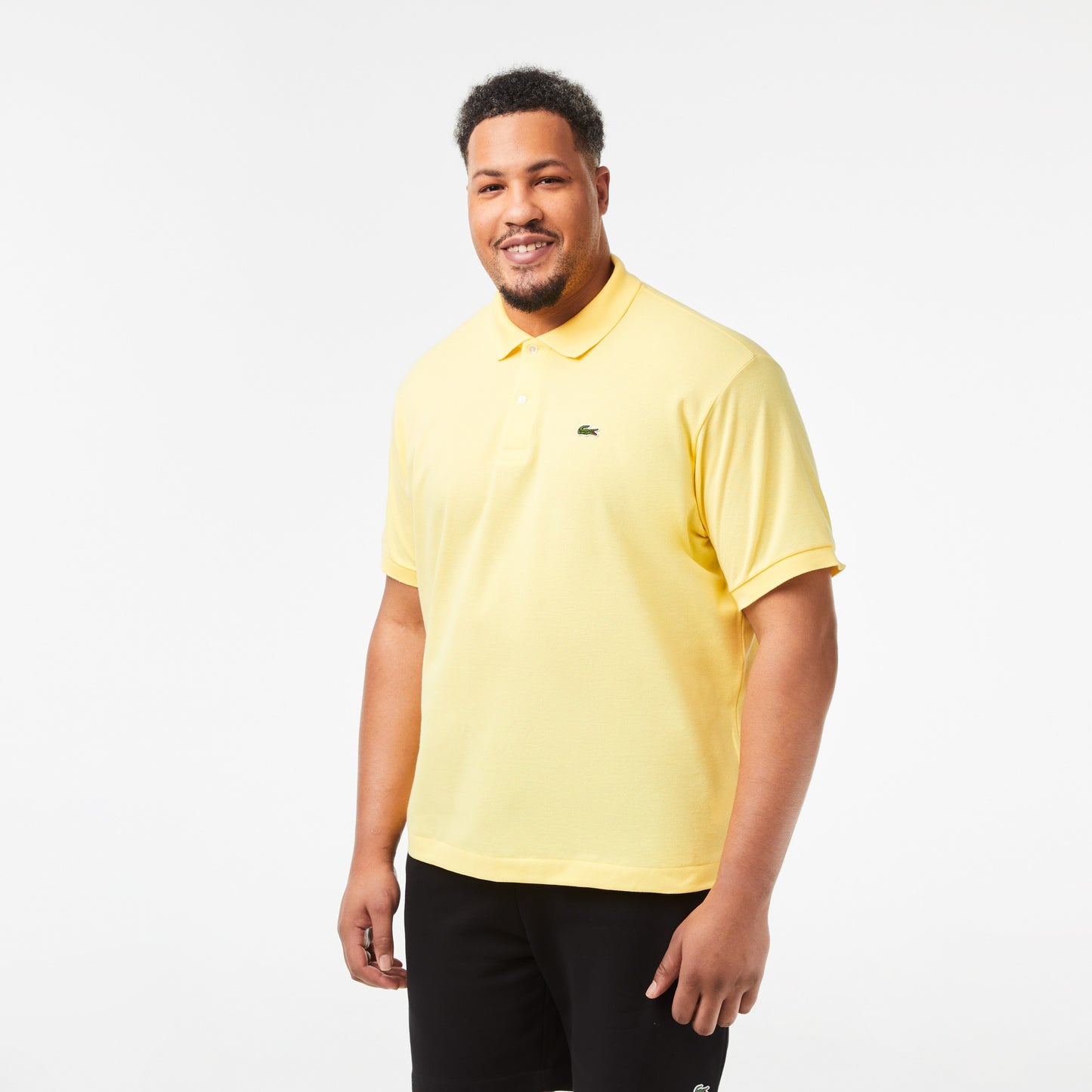LACOSTE CLASSIC FIT PIQUE COTTON POLO SHIRT YELLOW 5XL RRP £95 BNWT