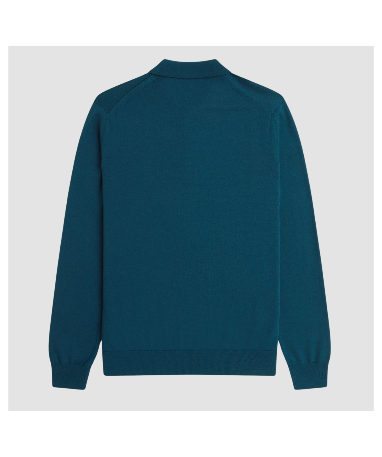 FRED PERRY MERINO WOOL BLEND KNIT POLO JUMPER DARK PETROL RRP £140 BNWT
