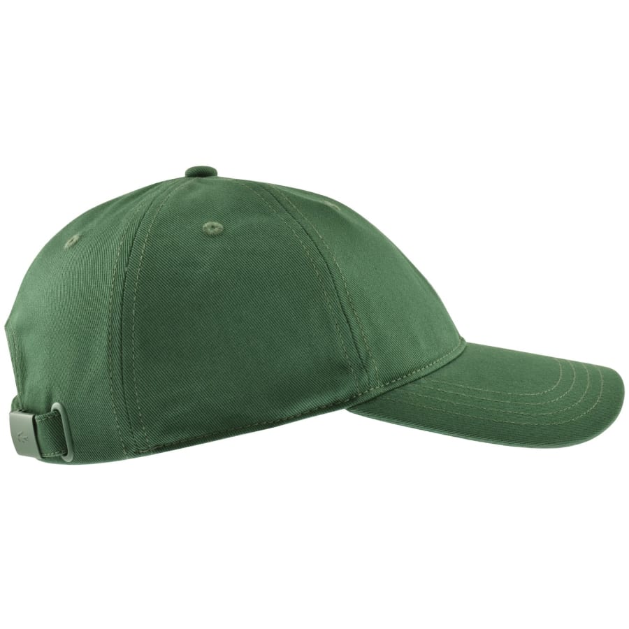 LACOSTE CLASSIC COTTON CROC LOGO BASEBALL CAP GREEN RRP £50 BNWT