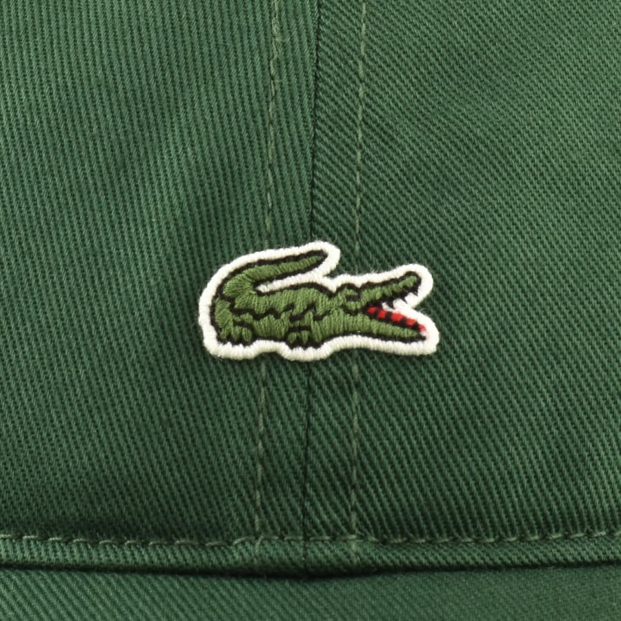 LACOSTE CLASSIC COTTON CROC LOGO BASEBALL CAP GREEN RRP £50 BNWT