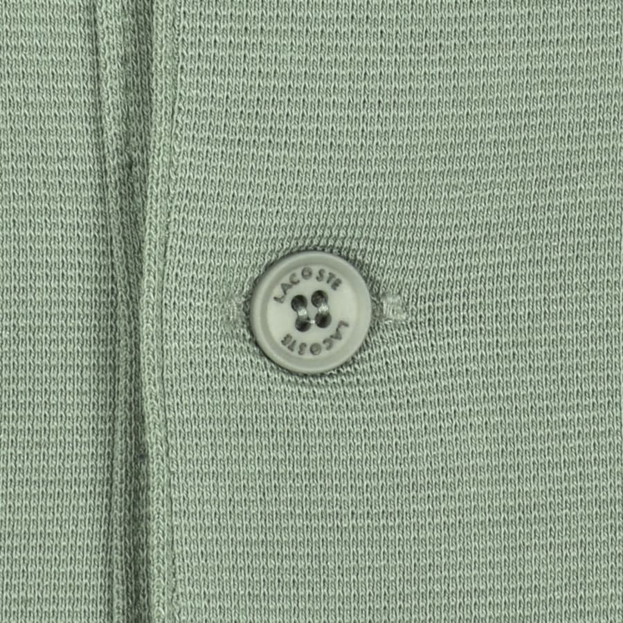LACOSTE CLASSIC PIQUE COTTON POLO SHIRT THYME GREEN (7) 2XL RRP £95 BNWT