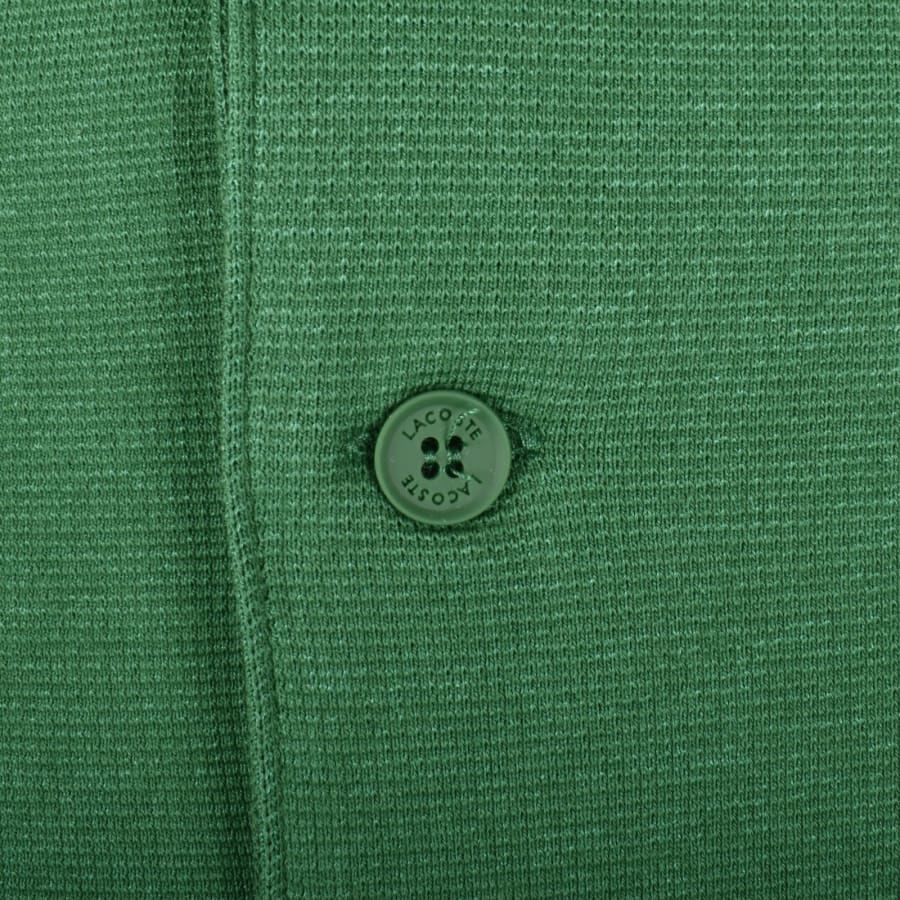LACOSTE CORE ESSENTIALS PIQUE COTTON POLO SHIRT CLASSIC GREEN RRP £79 BNWT