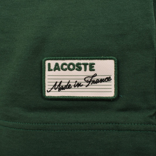 LACOSTE COTTON TIPPED CREW NECK T-SHIRT GREEN RRP £75 BNWT